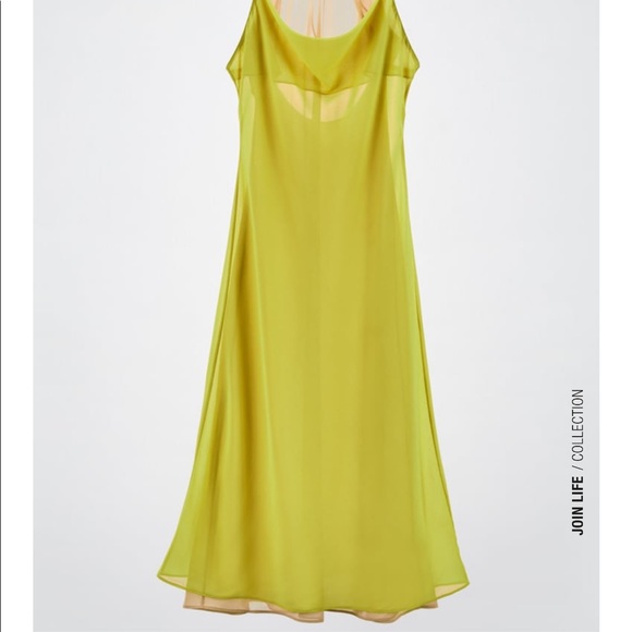 ZARA NWT CONTRASTING MIDI DRESS - Picture 5 of 13